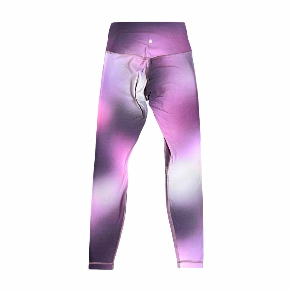 lululemon Wunder Under High Rise Ombré Purple Gray Ankle Yoga Leggings 6